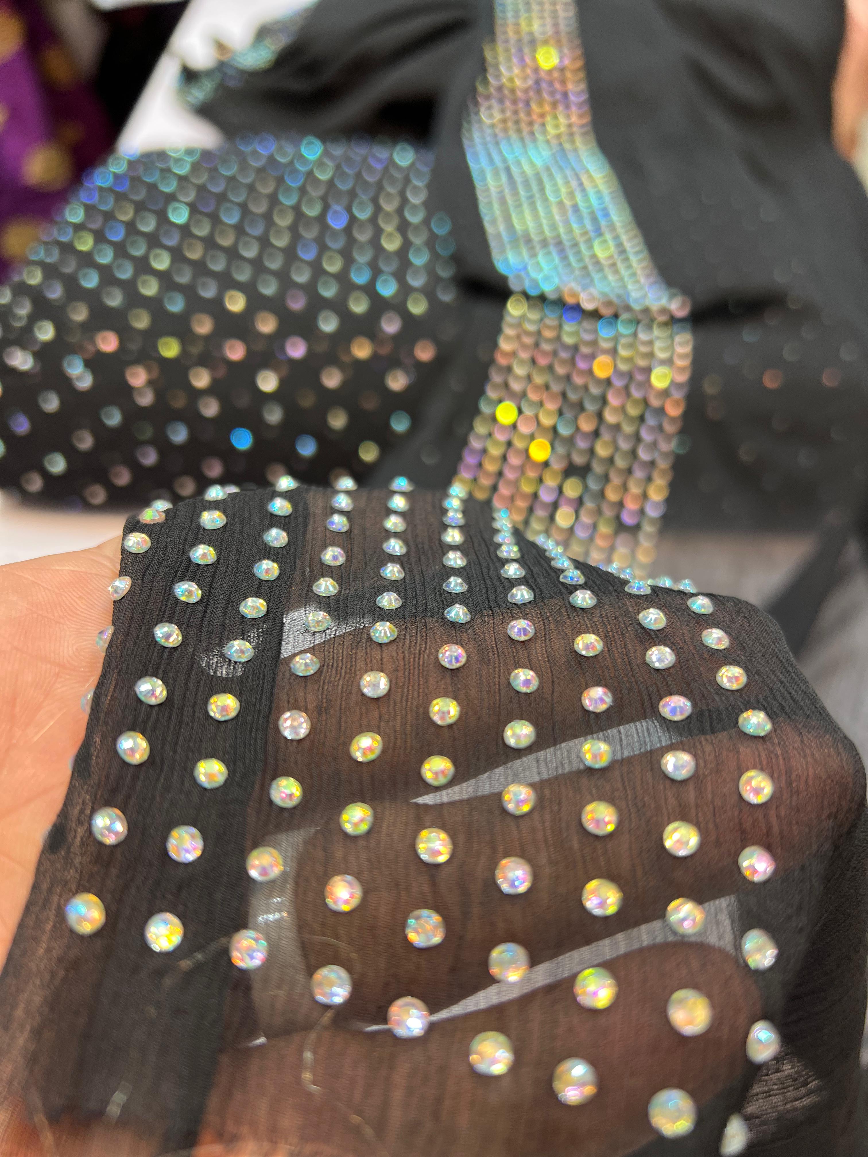 💎 Chiffon Stone Work 3PC Suit — Elegance Redefined!