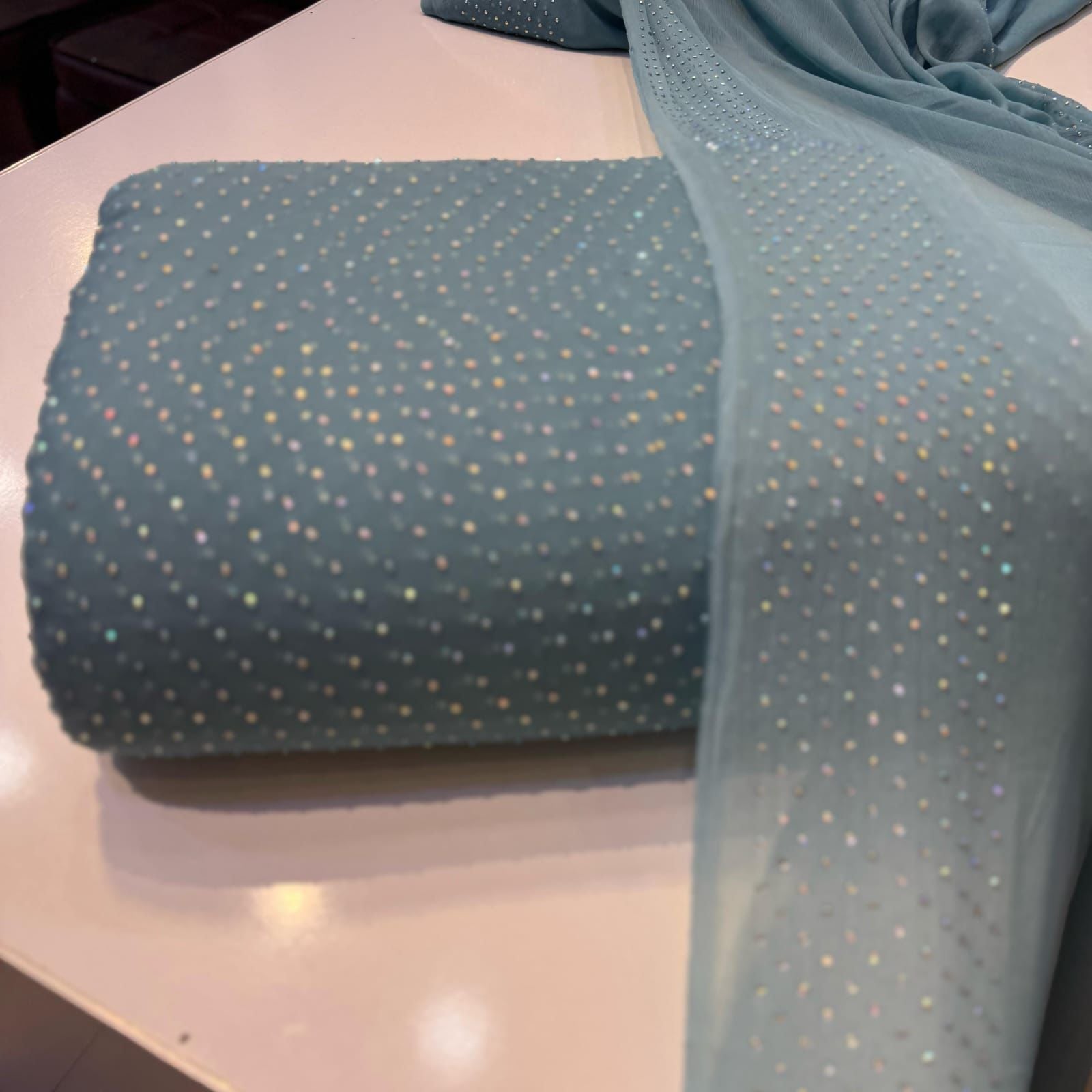 💎 Chiffon Stone Work 3PC Suit — Elegance Redefined!