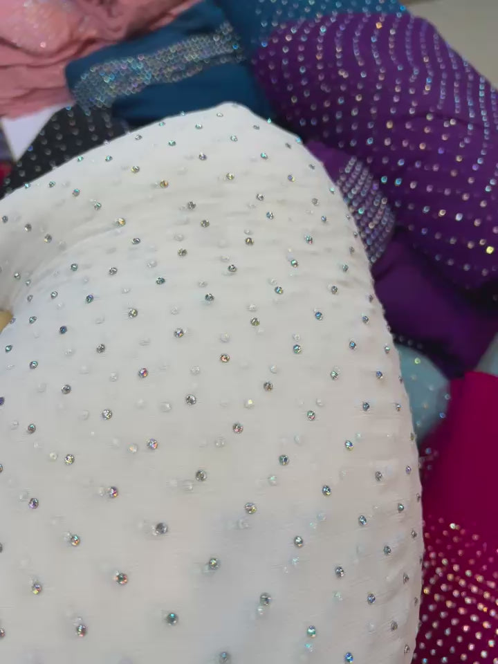 💎 Chiffon Stone Work 3PC Suit — Elegance Redefined!