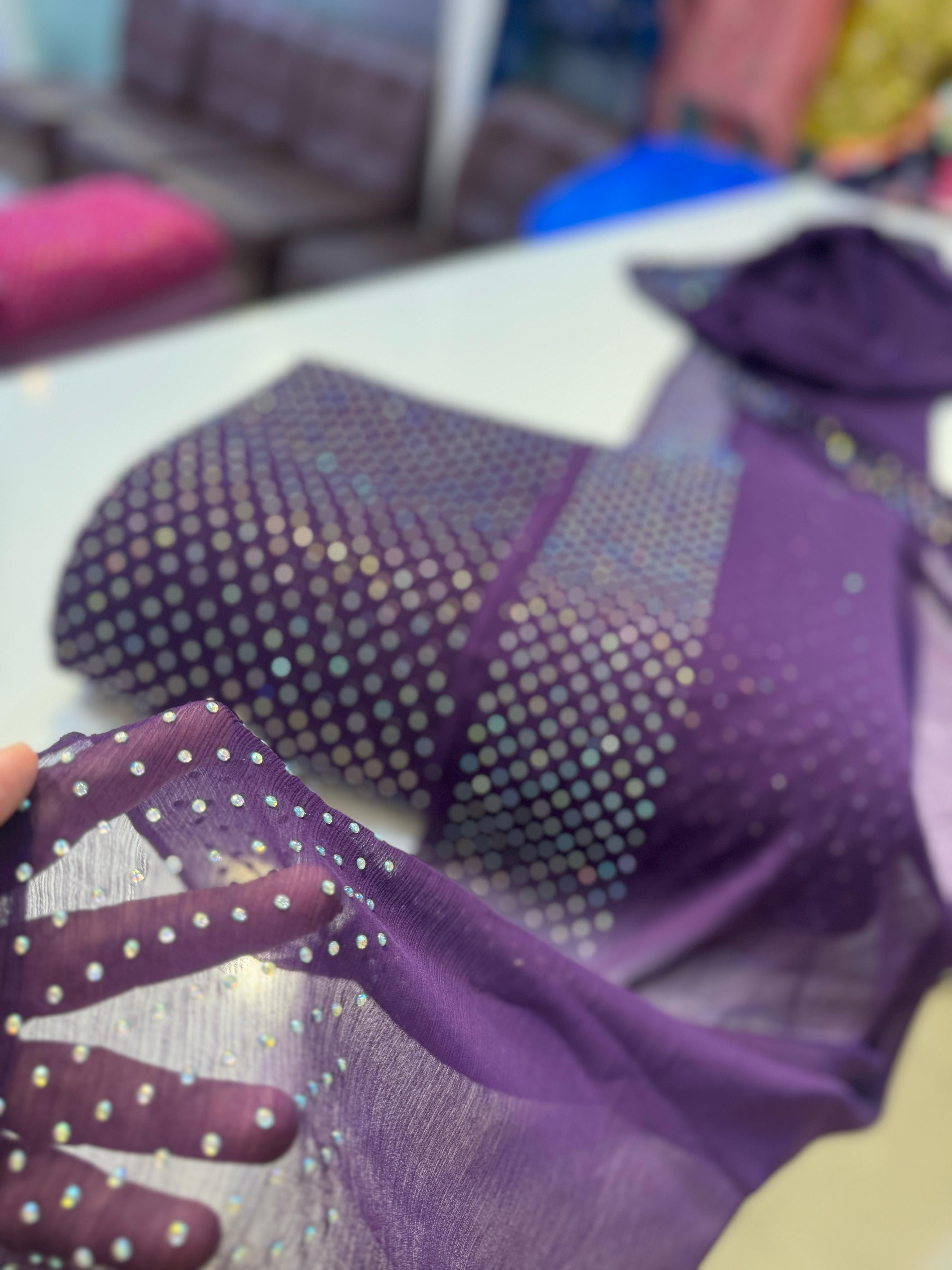 💎 Chiffon Stone Work 3PC Suit — Elegance Redefined!