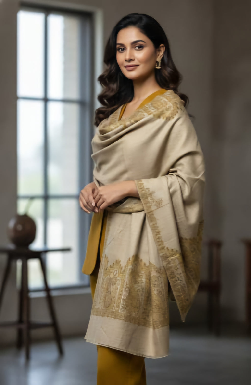 🛍️ Women's Pashmina Suit with Traditional Kani Shawl (3-Piece) 🌸