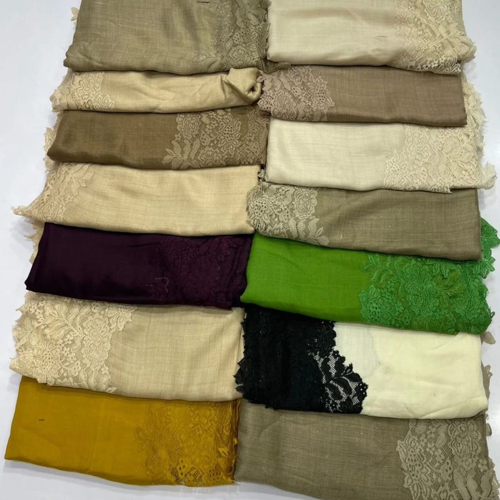 💫 Pashmina Shantly Lace Shawl — Pure Elegance in Every Drape