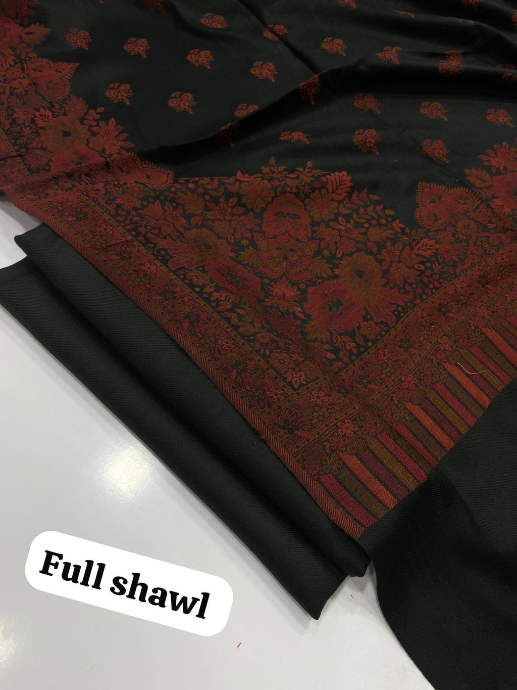 ❄️ Winter Essential — Pashmina 3pc Ensemble with Full Kani Shawl