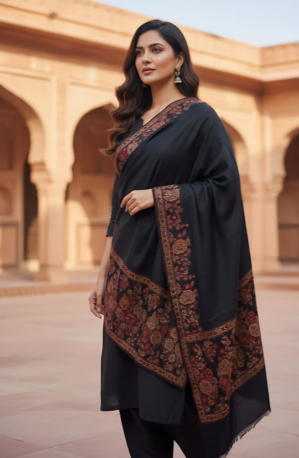 💫 Pashmina 3pc Suit with Kani Full-Size Shawl