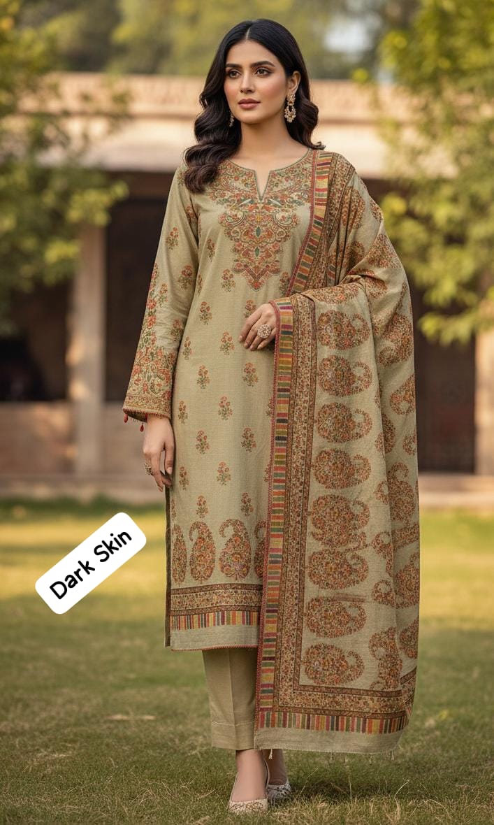 🧣 3pc Kani Pashmina Suit — Limited Stock!