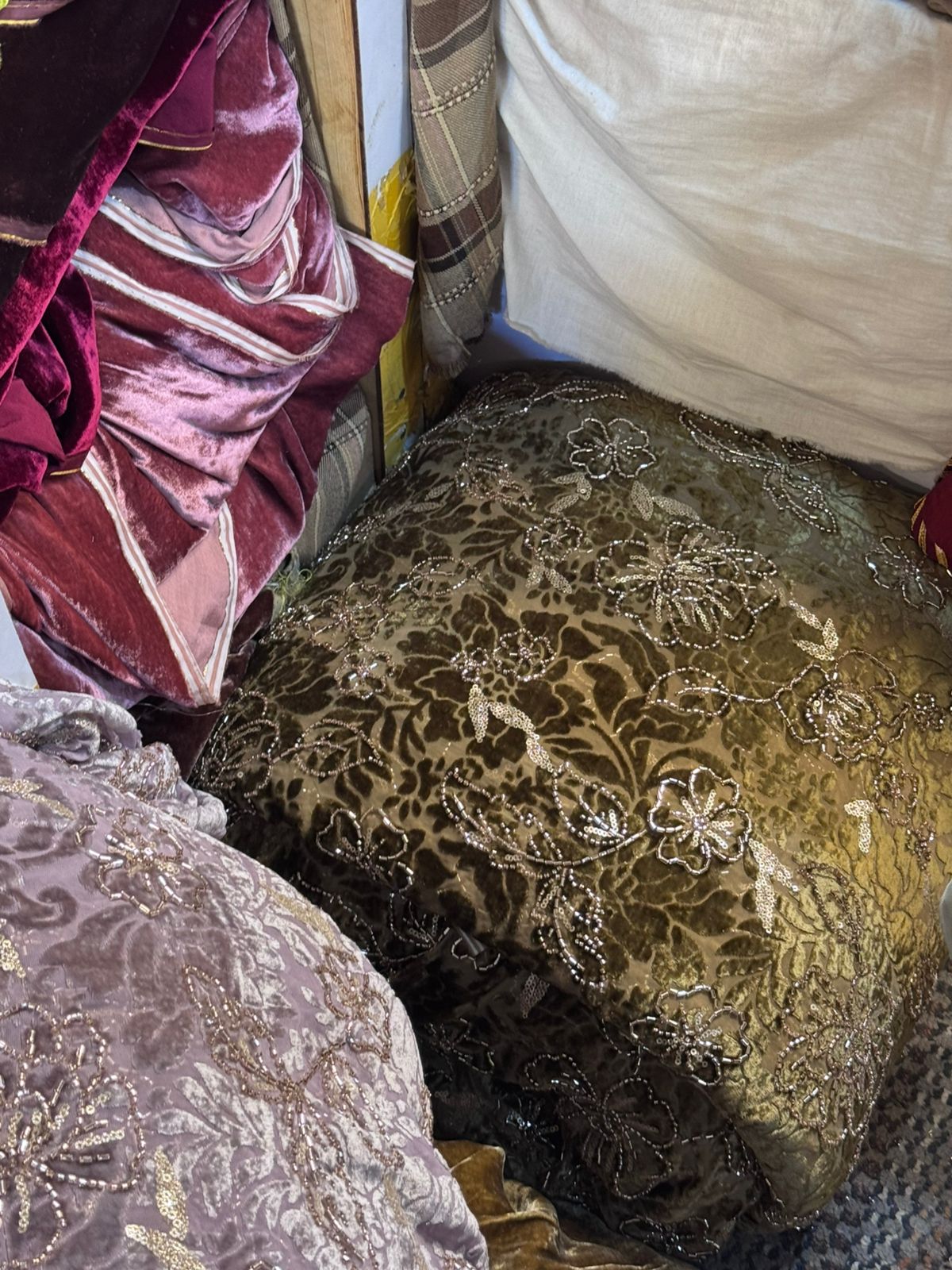 💎 Pure French Palachi with Crystal Cutdana Work