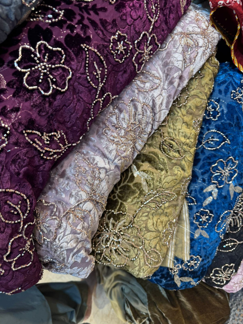 💎 Pure French Palachi with Crystal Cutdana Work