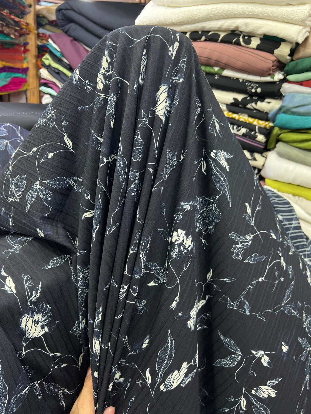 Premium Printed Burberry Georgette – Winter Collection