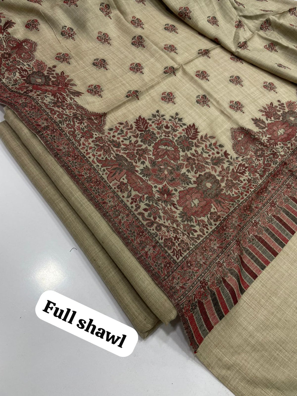 ❄️ Winter Essential — Pashmina 3pc Ensemble with Full Kani Shawl