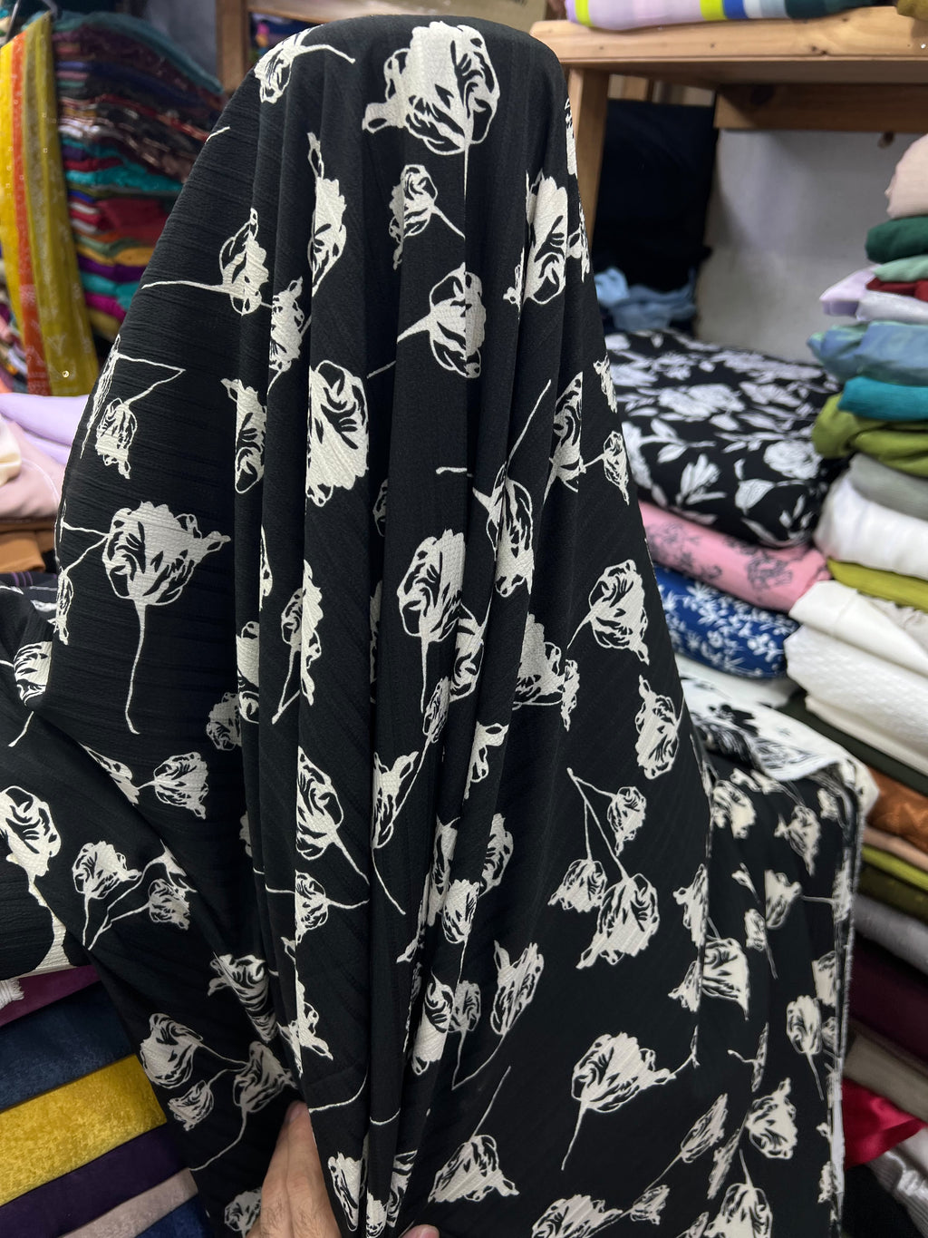 Premium Printed Burberry Georgette – Winter Collection