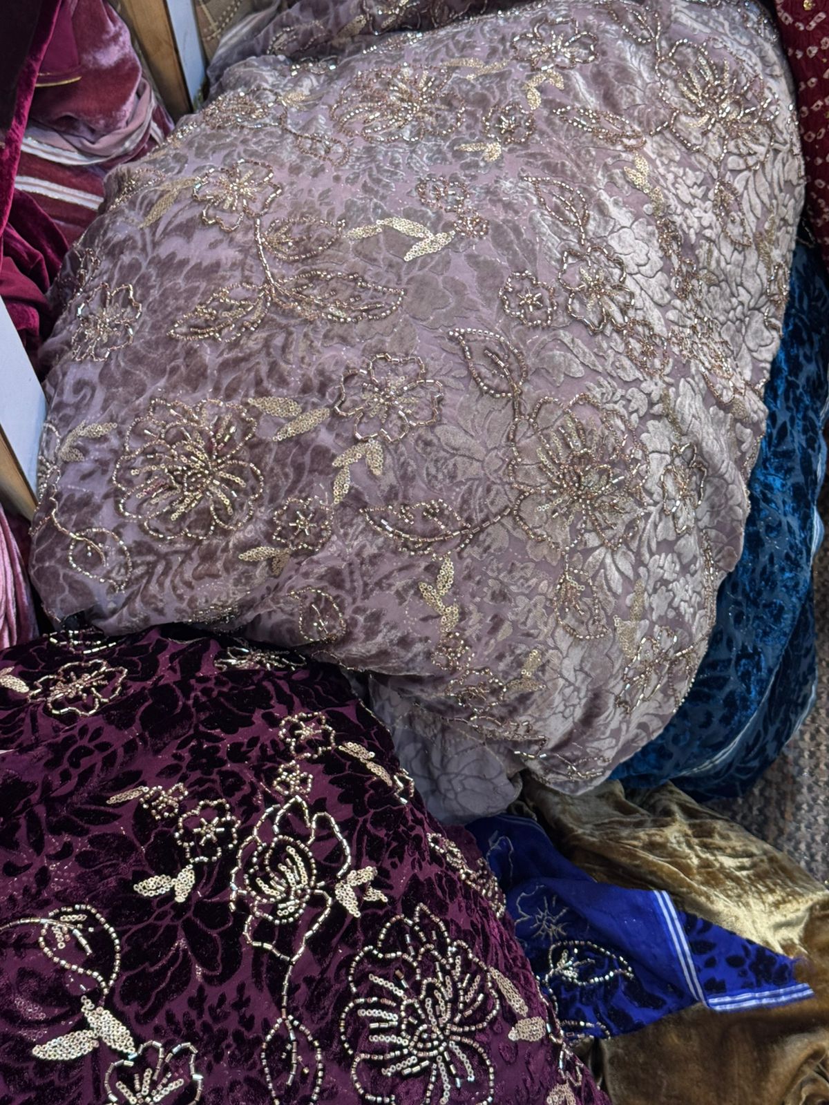 💎 Pure French Palachi with Crystal Cutdana Work