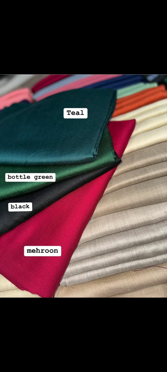 ❄️ Plain Pashmina 2pc Suits — Effortless Winter Elegance