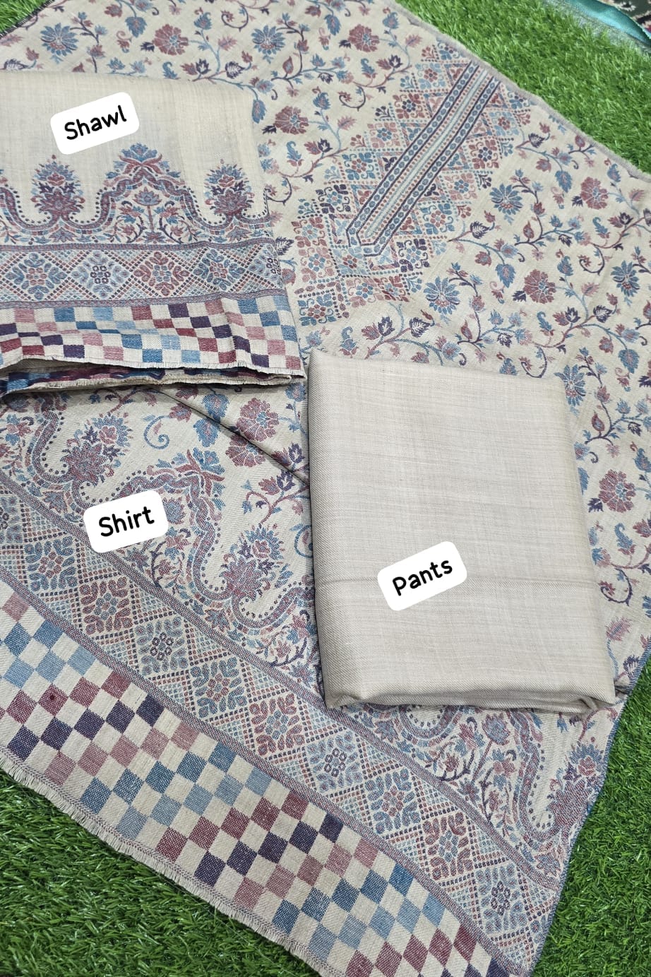 🪸 New Arrival — Pashmina 3pc Suit with Kani Shawl