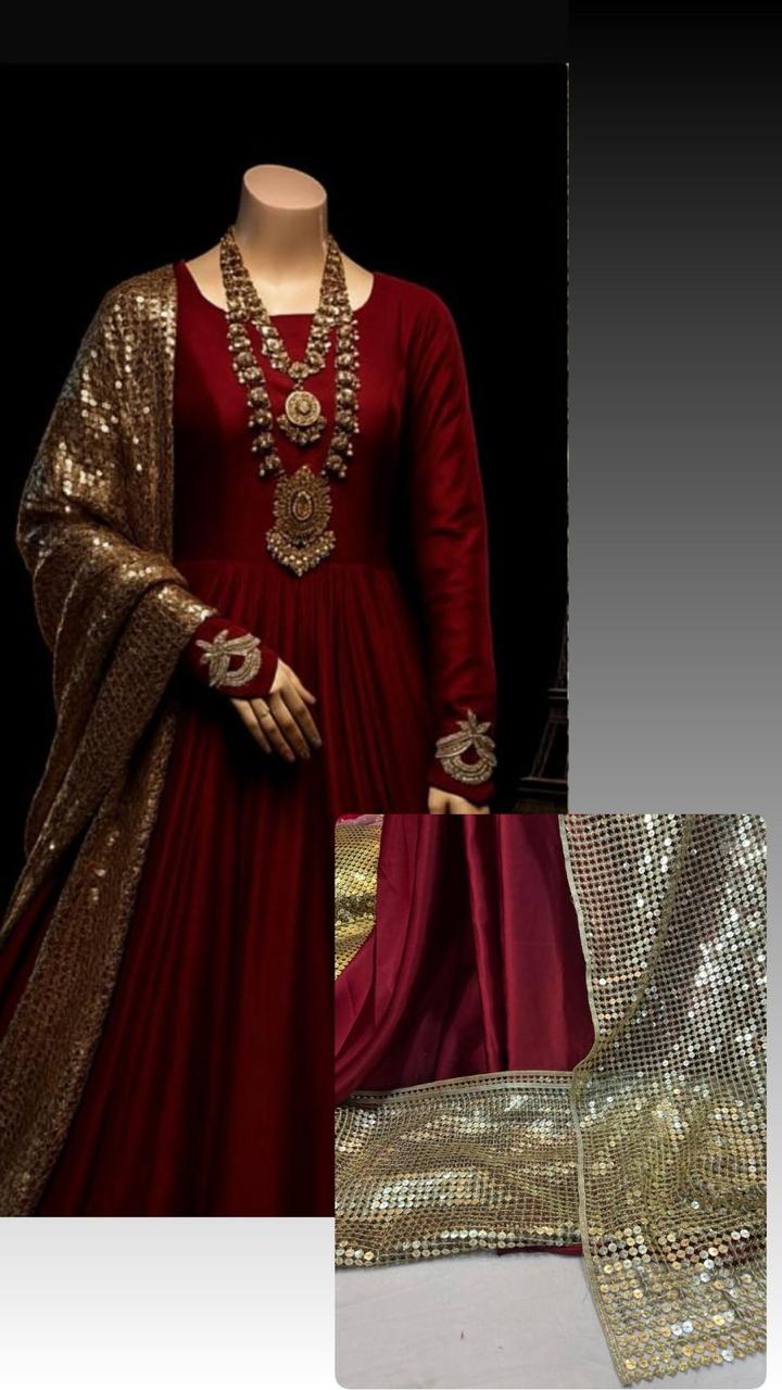 💫 POSHIDA Dupatta — The Most Trending Sitara Work Masterpiece