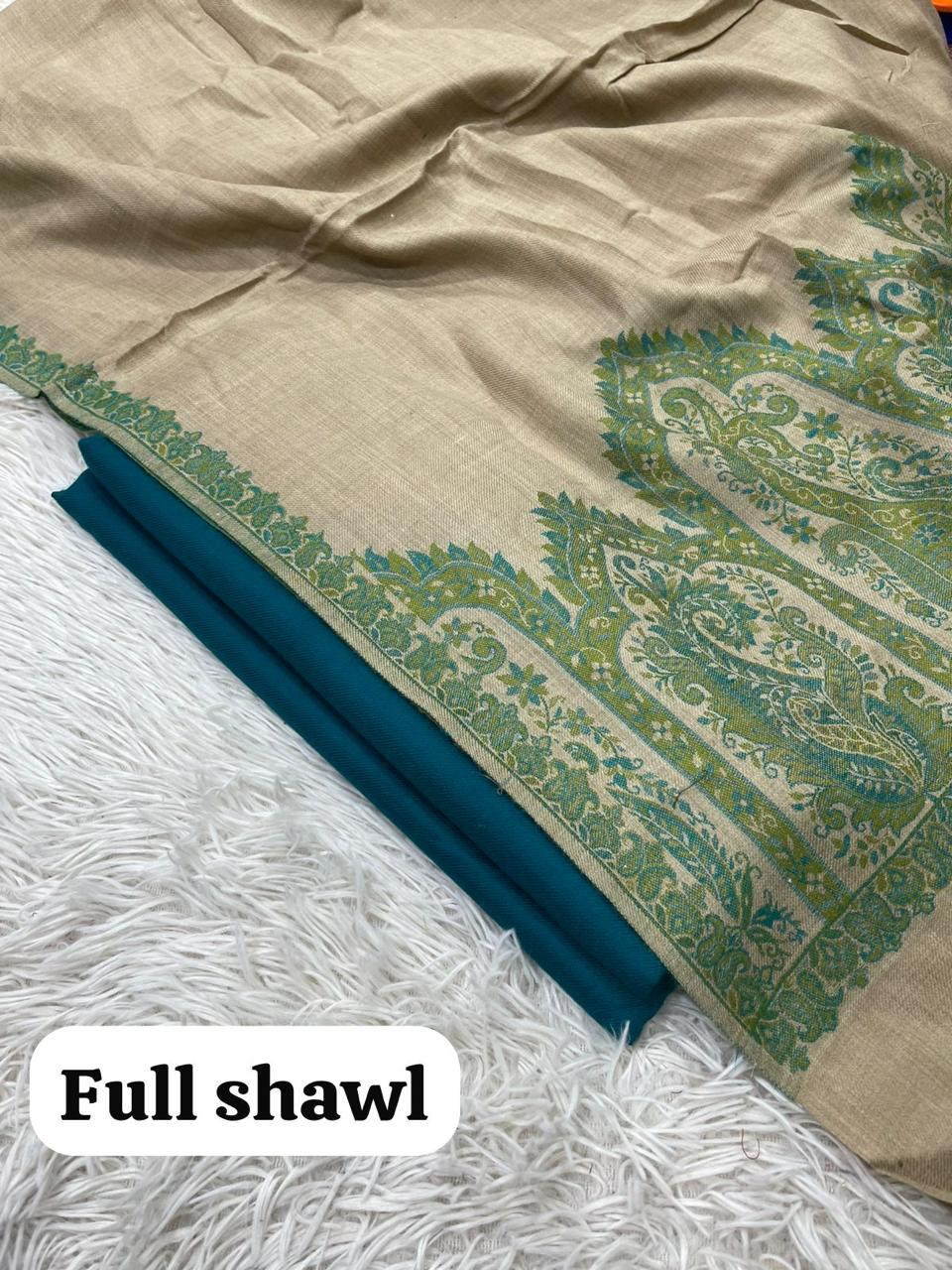 🛍️ Women's Pashmina Suit with Traditional Kani Shawl (3-Piece) 🌸