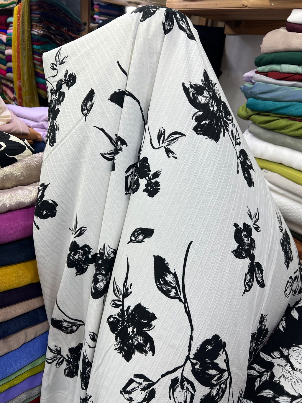 Premium Printed Burberry Georgette – Winter Collection