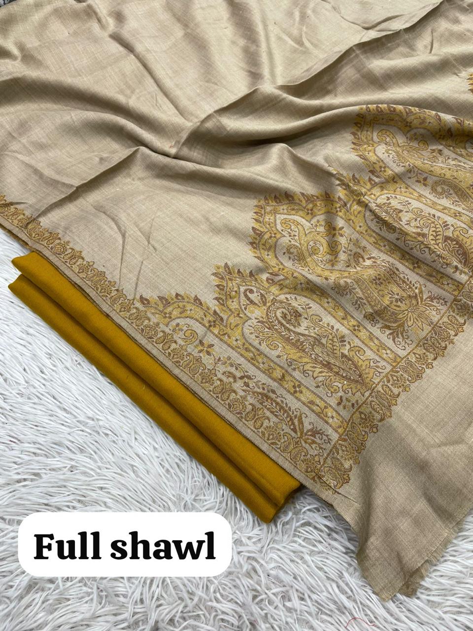 🛍️ Women's Pashmina Suit with Traditional Kani Shawl (3-Piece) 🌸