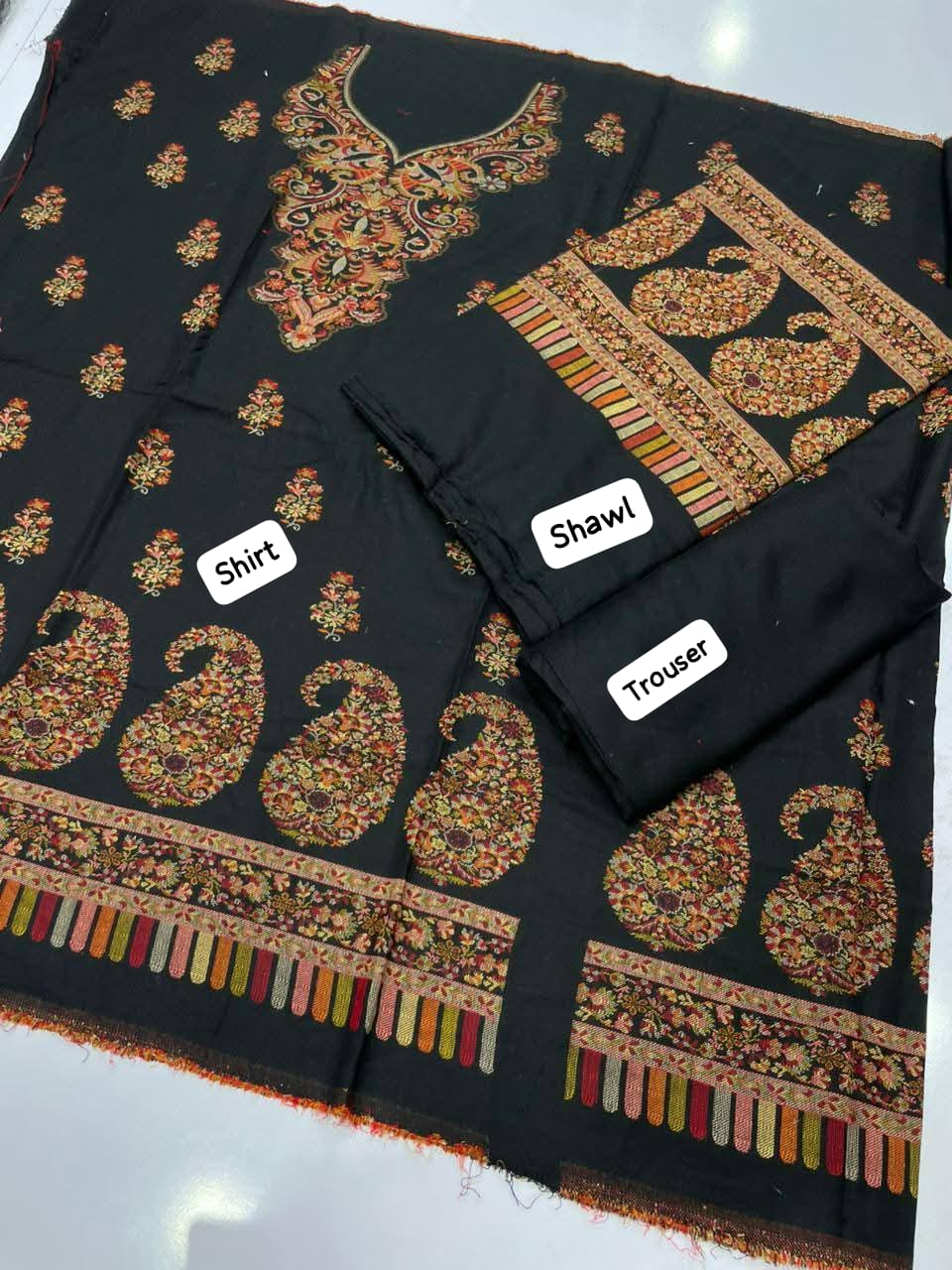 🧣 3pc Kani Pashmina Suit — Limited Stock!