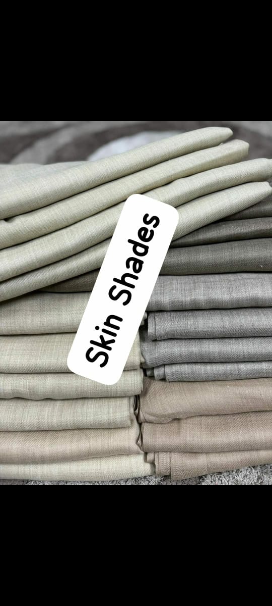 ❄️ Plain Pashmina 2pc Suits — Effortless Winter Elegance