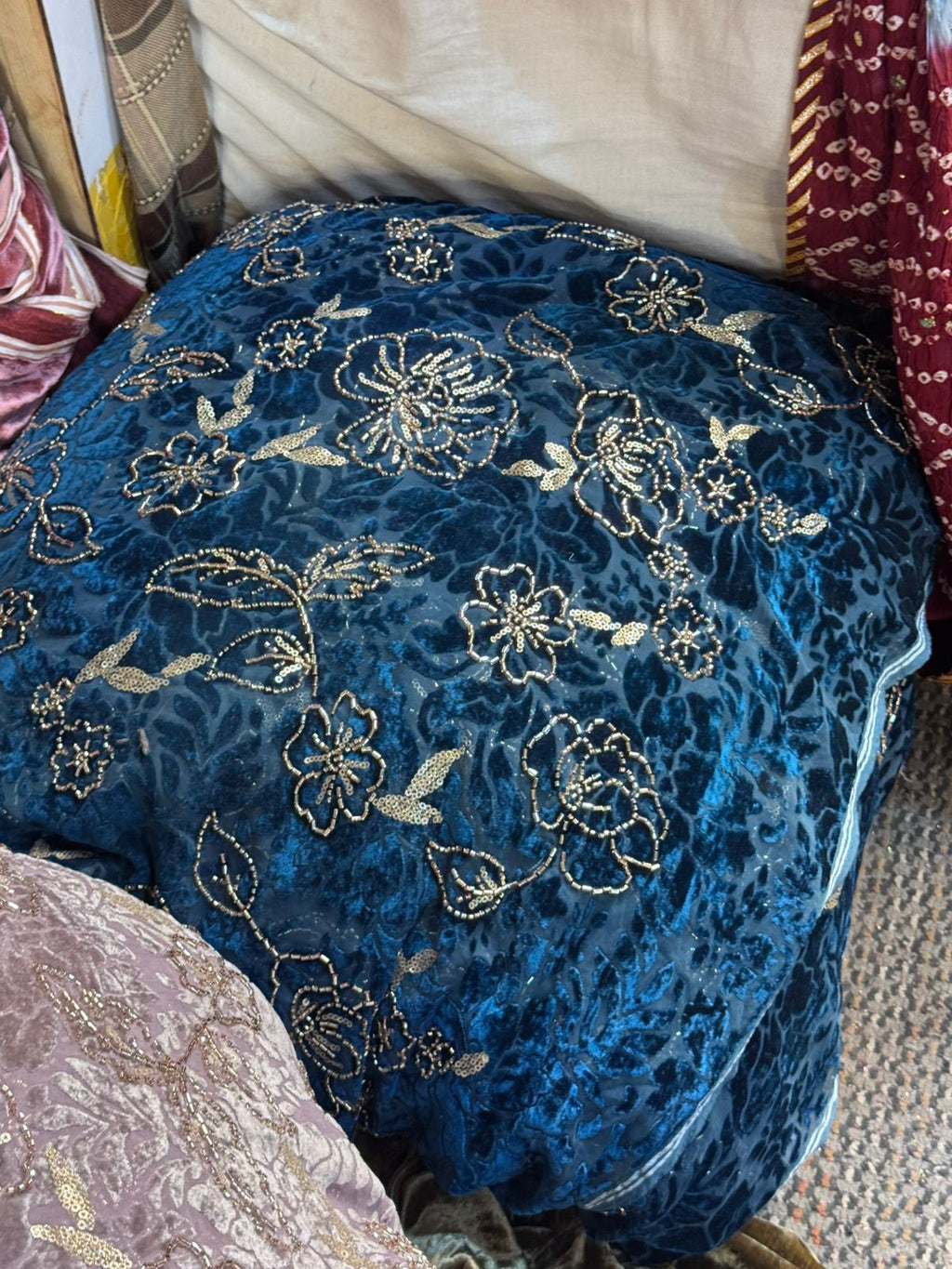 💎 Pure French Palachi with Crystal Cutdana Work