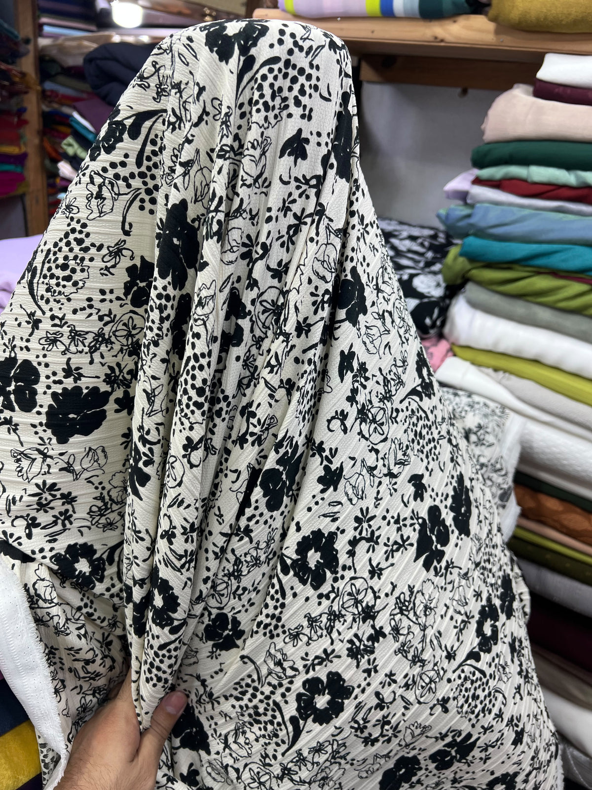 Premium Printed Burberry Georgette – Winter Collection