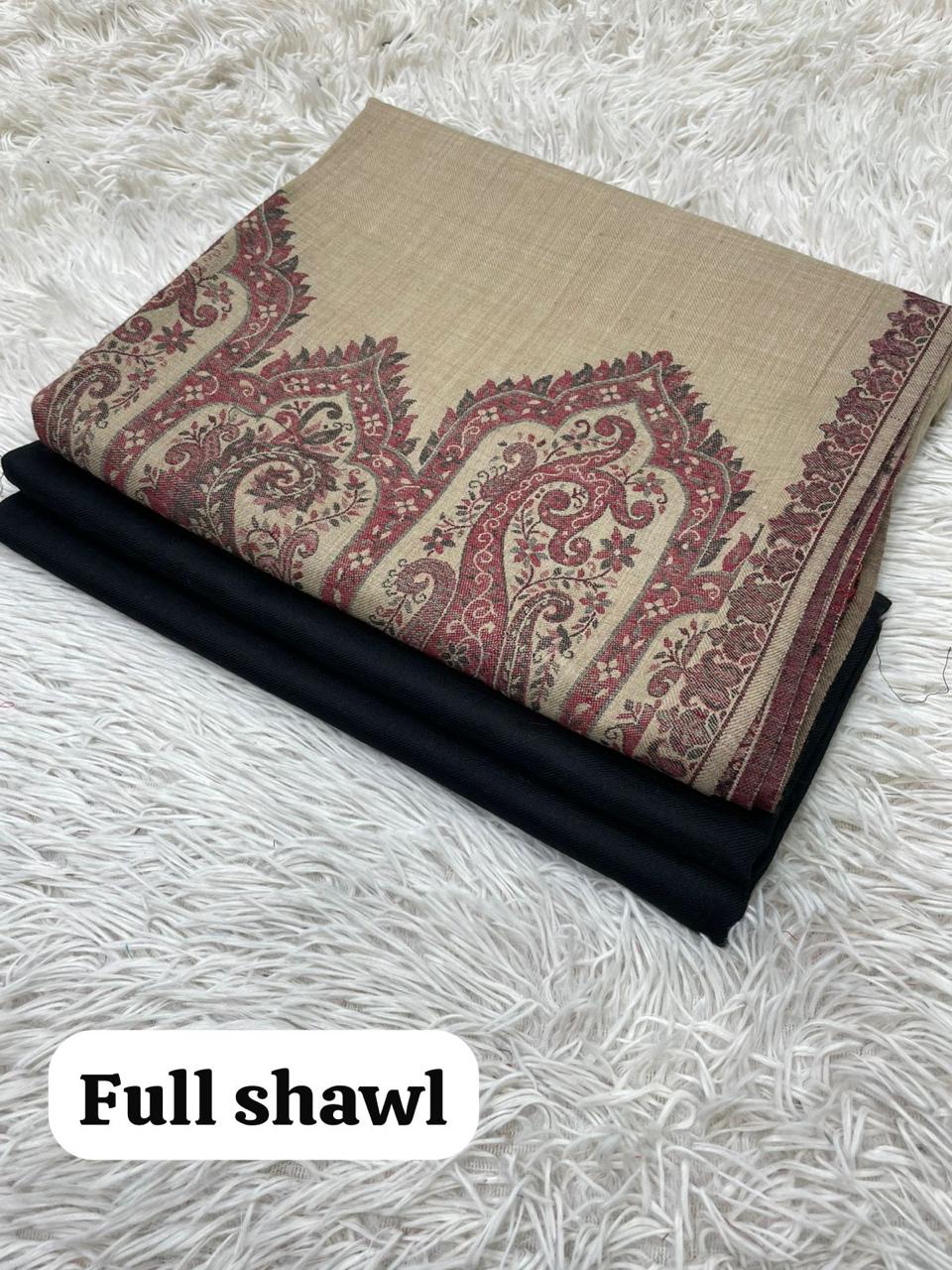 🛍️ Women's Pashmina Suit with Traditional Kani Shawl (3-Piece) 🌸