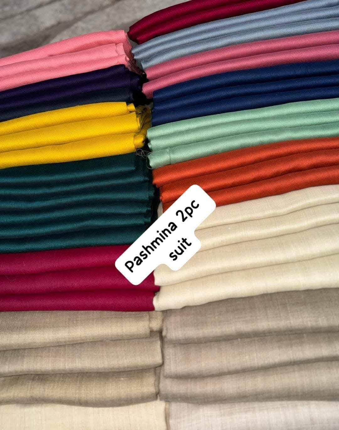 ❄️ Plain Pashmina 2pc Suits — Effortless Winter Elegance