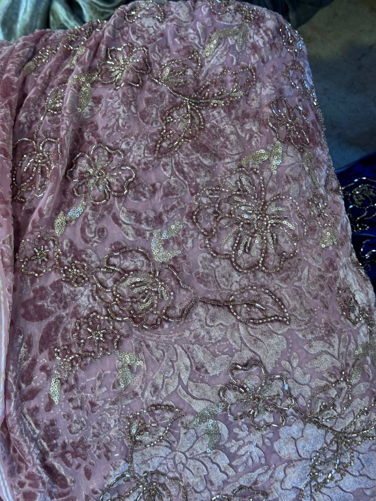 💎 Pure French Palachi with Crystal Cutdana Work