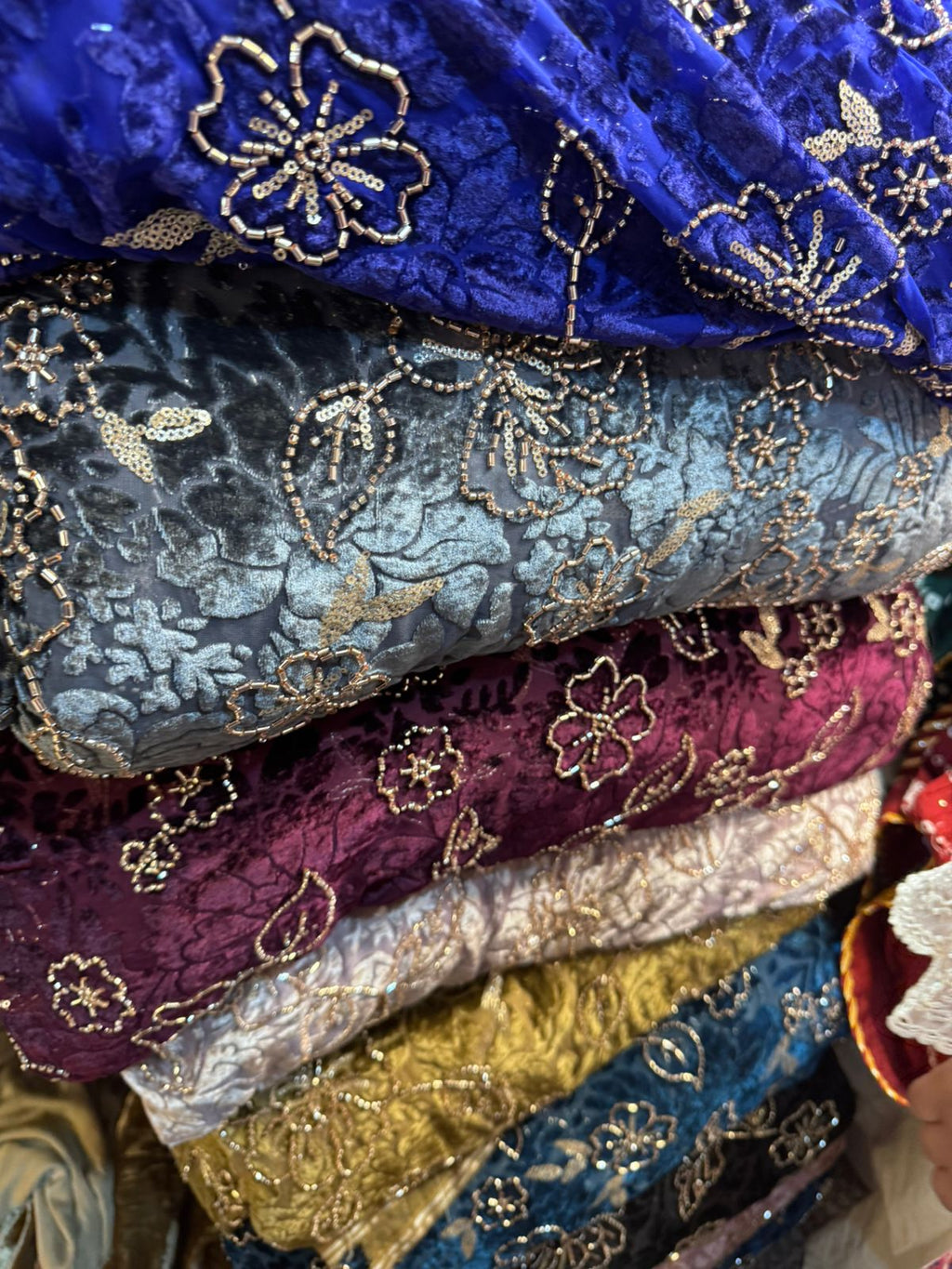 💎 Pure French Palachi with Crystal Cutdana Work