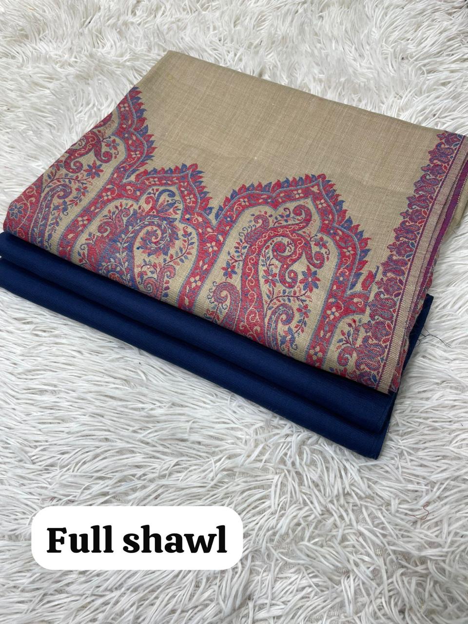 🛍️ Women's Pashmina Suit with Traditional Kani Shawl (3-Piece) 🌸