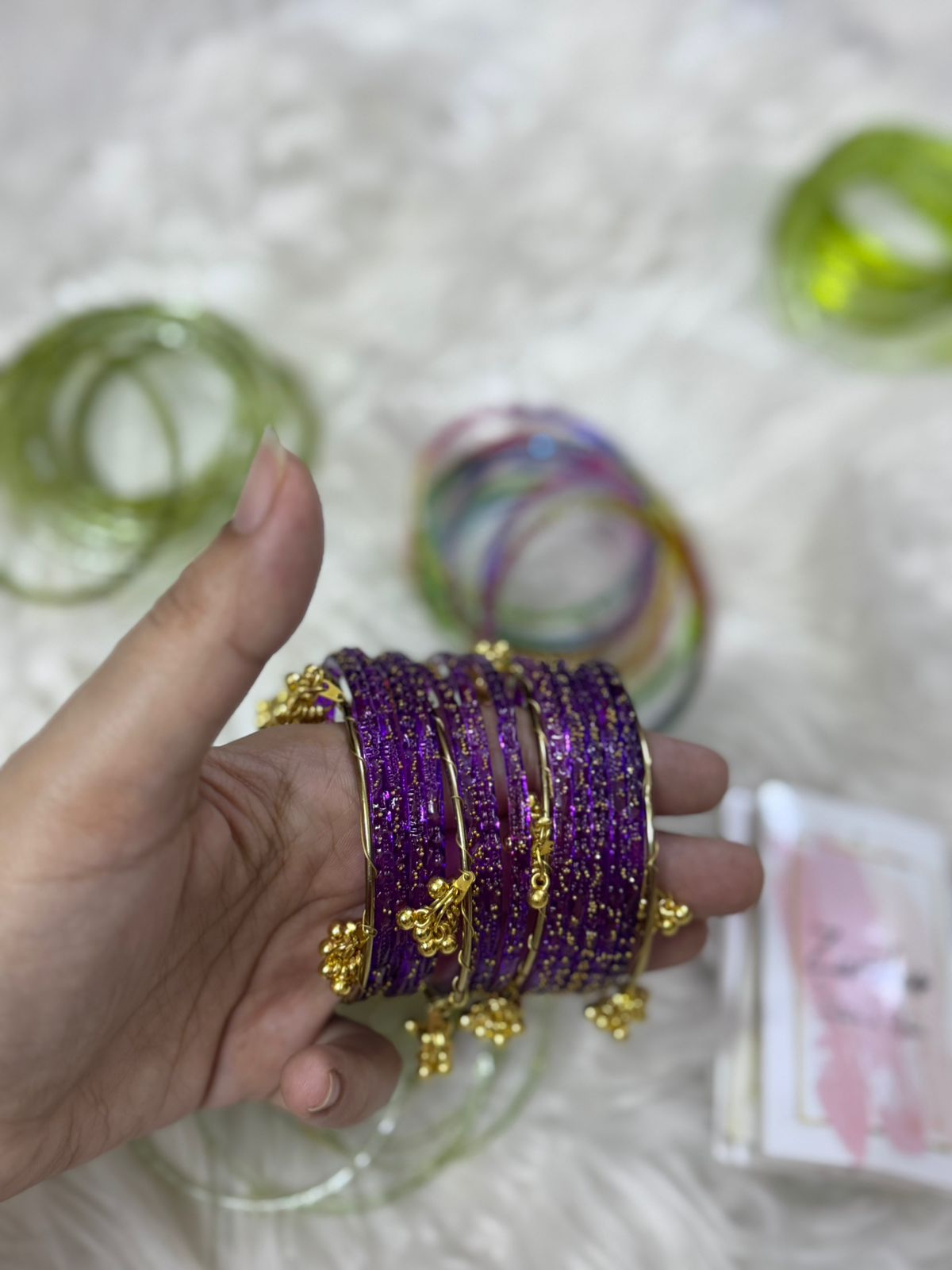Orignal pakistani raindrop bangles size 2.6
for details see below