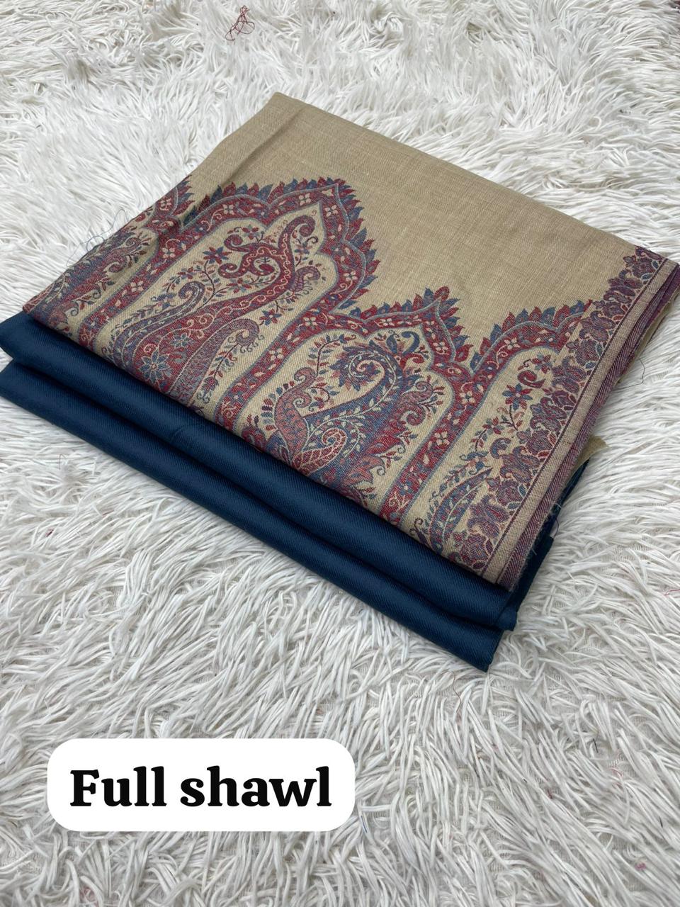 🛍️ Women's Pashmina Suit with Traditional Kani Shawl (3-Piece) 🌸