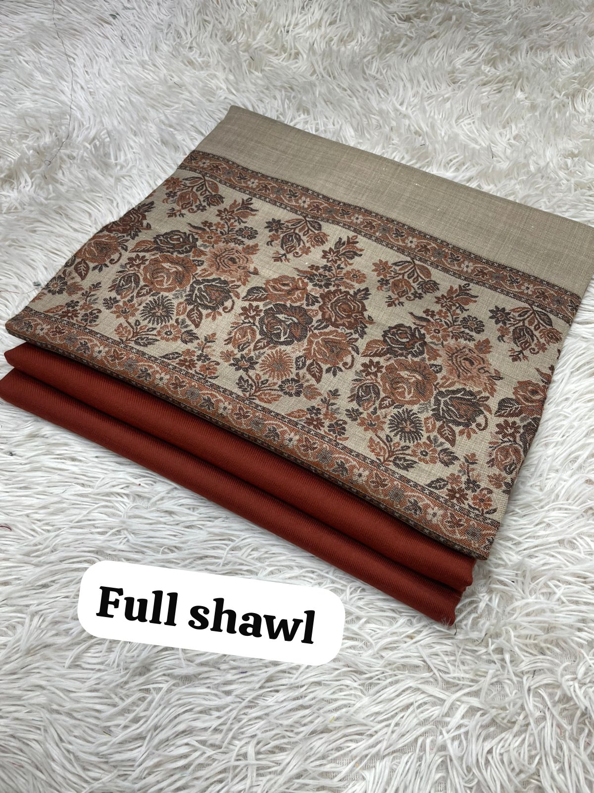 💫 Pashmina 3pc Suit with Kani Full-Size Shawl